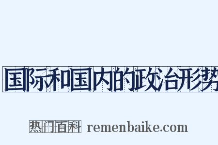 国际和国内的政治形势是什么意思的图片